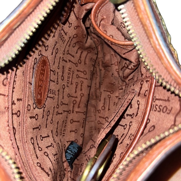 Fossil‎ Vintage Reissue Cane Wicker & Leather Bucket Crossbody Bag - Picture 13 of 13